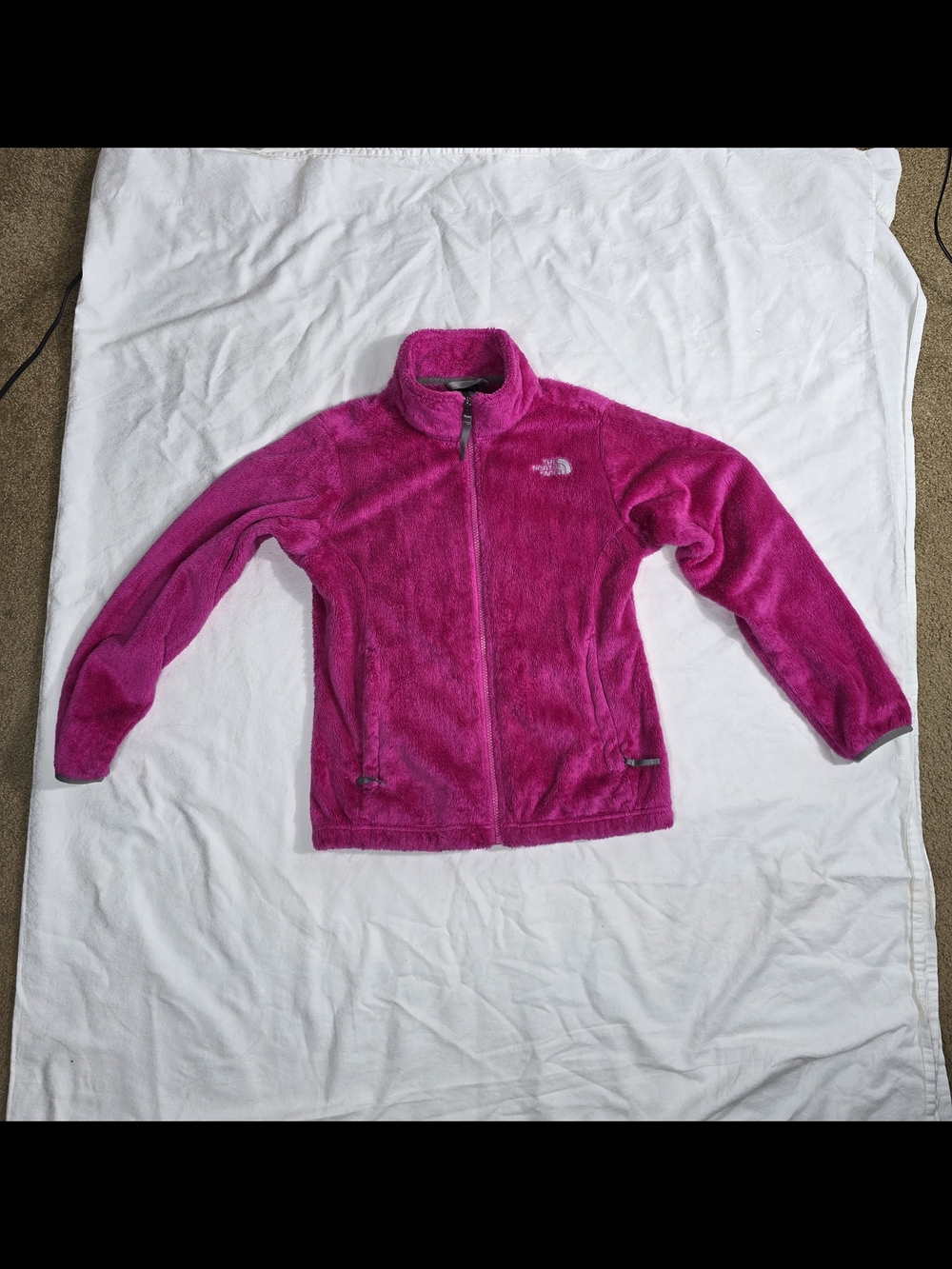 The North Face Cozy Full-Zip Fleece Jacket in Bright Pink